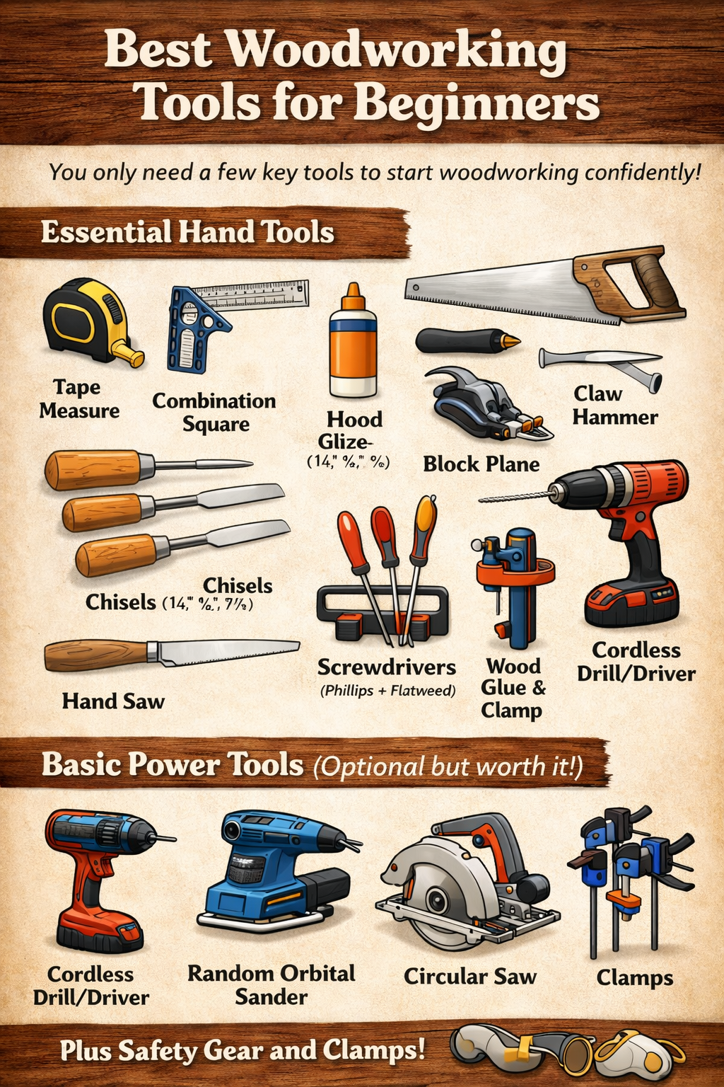 Best Woodworking Tools for Beginners