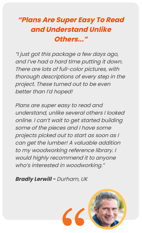 Customer review: beginner woodworker builds first project with Ted's plans